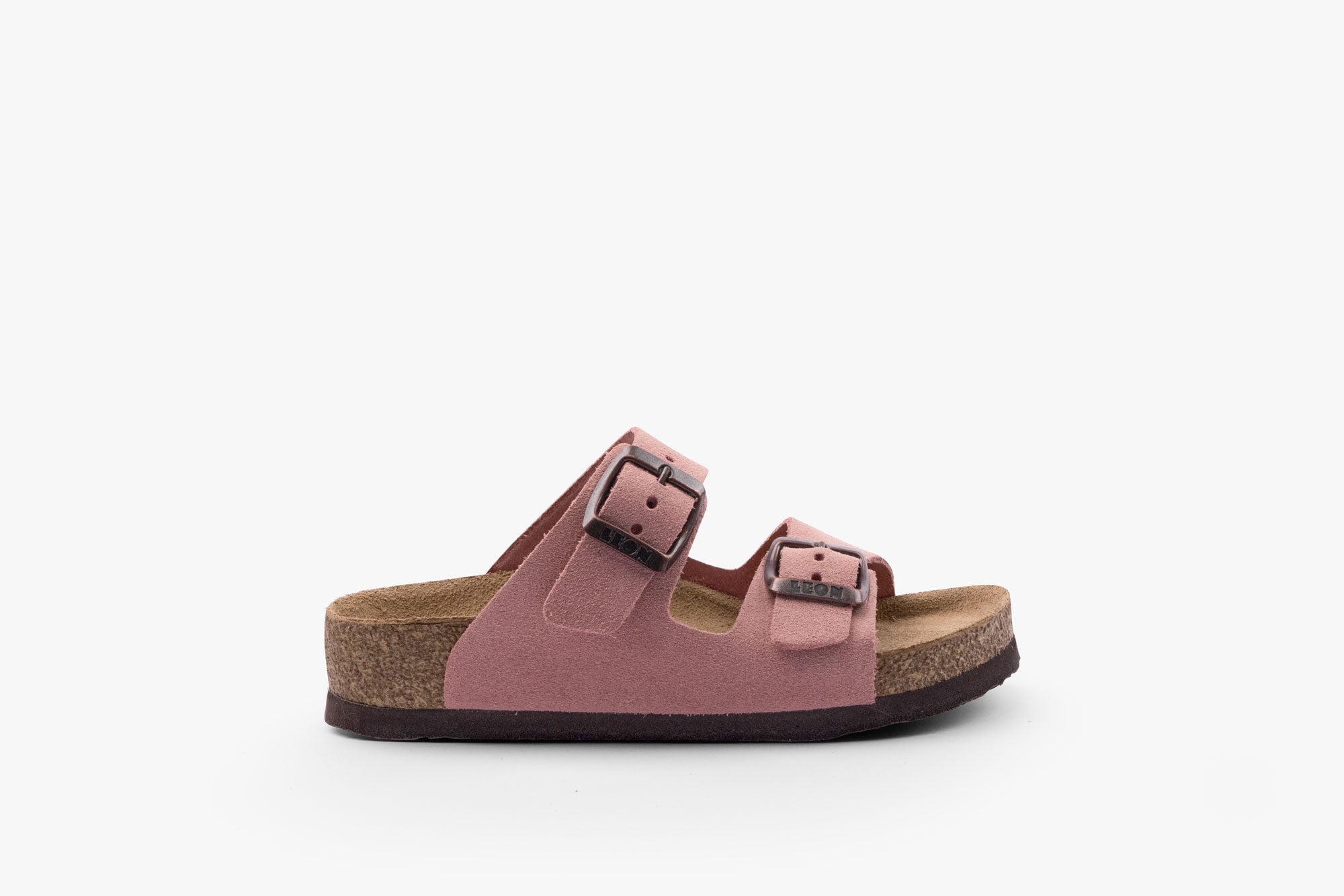 Nino barnsandal i mocka - ljusrosa