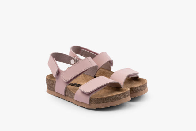 Elio barnsandal i läder - ljusrosa