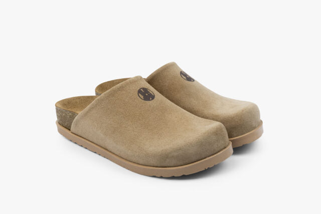 Monolith damclogs i läder - beige