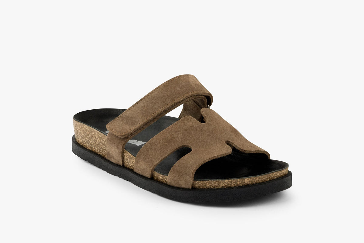 Morphio damsandal i mocka - brun