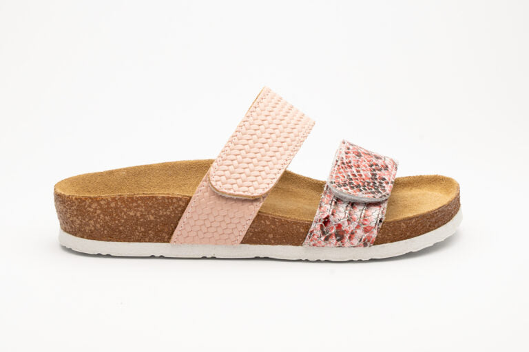 Atalanta Sandaler - Rosa Ormskinn