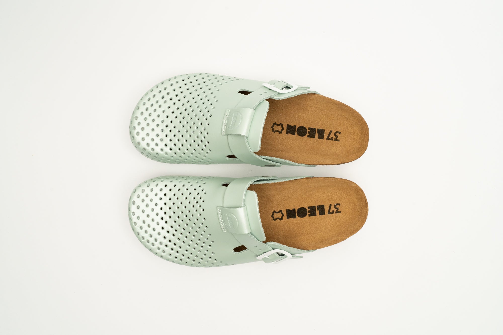 Edita Clogs - Pärlemorsgrön