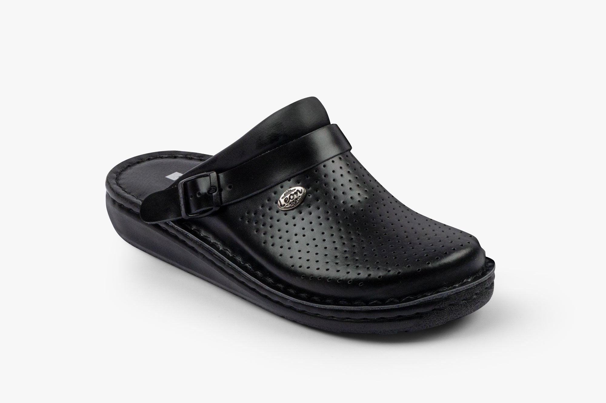 Herr Läder Clogs - Svart