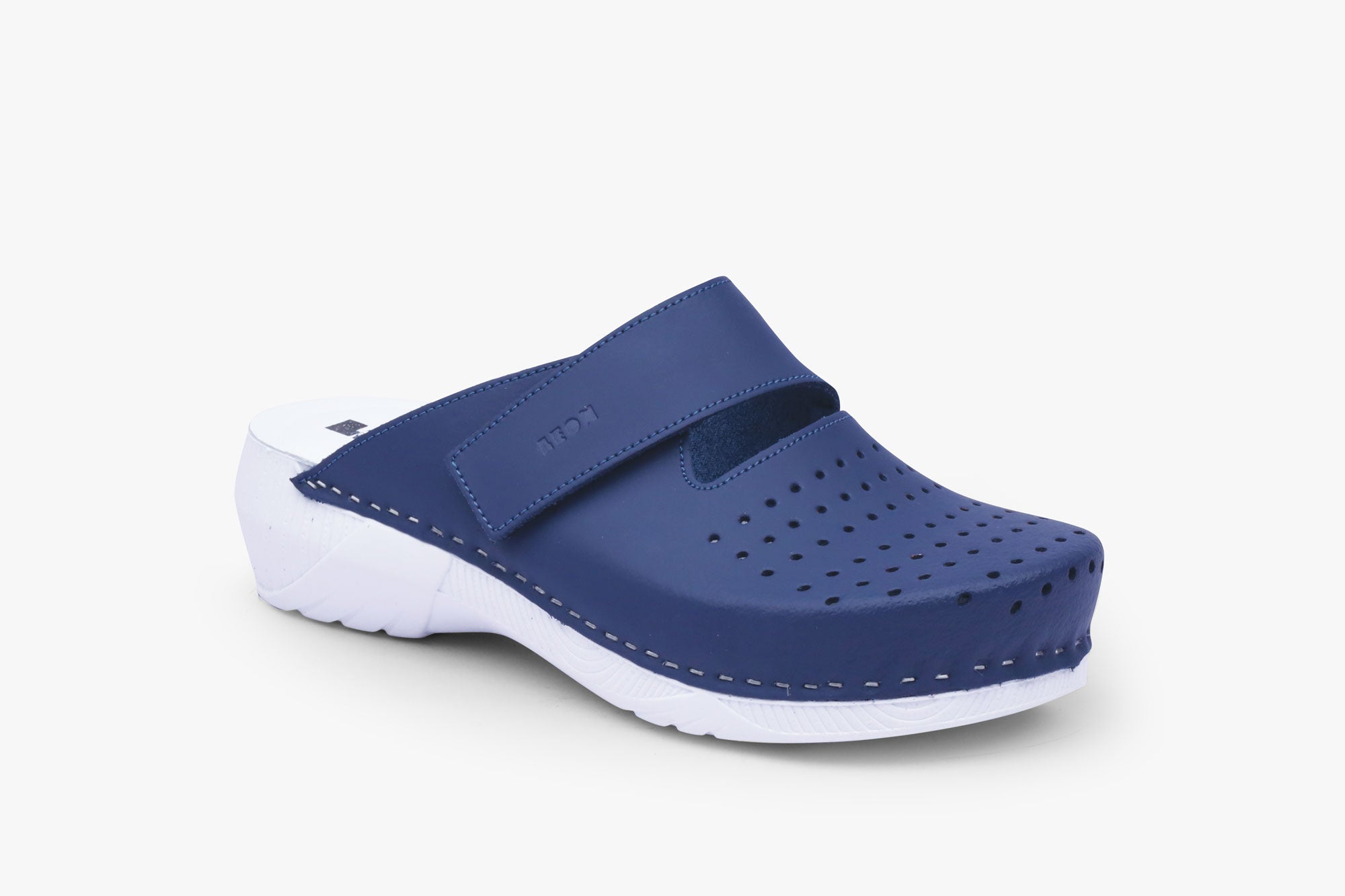 Rubicon damclogs i läder - blå