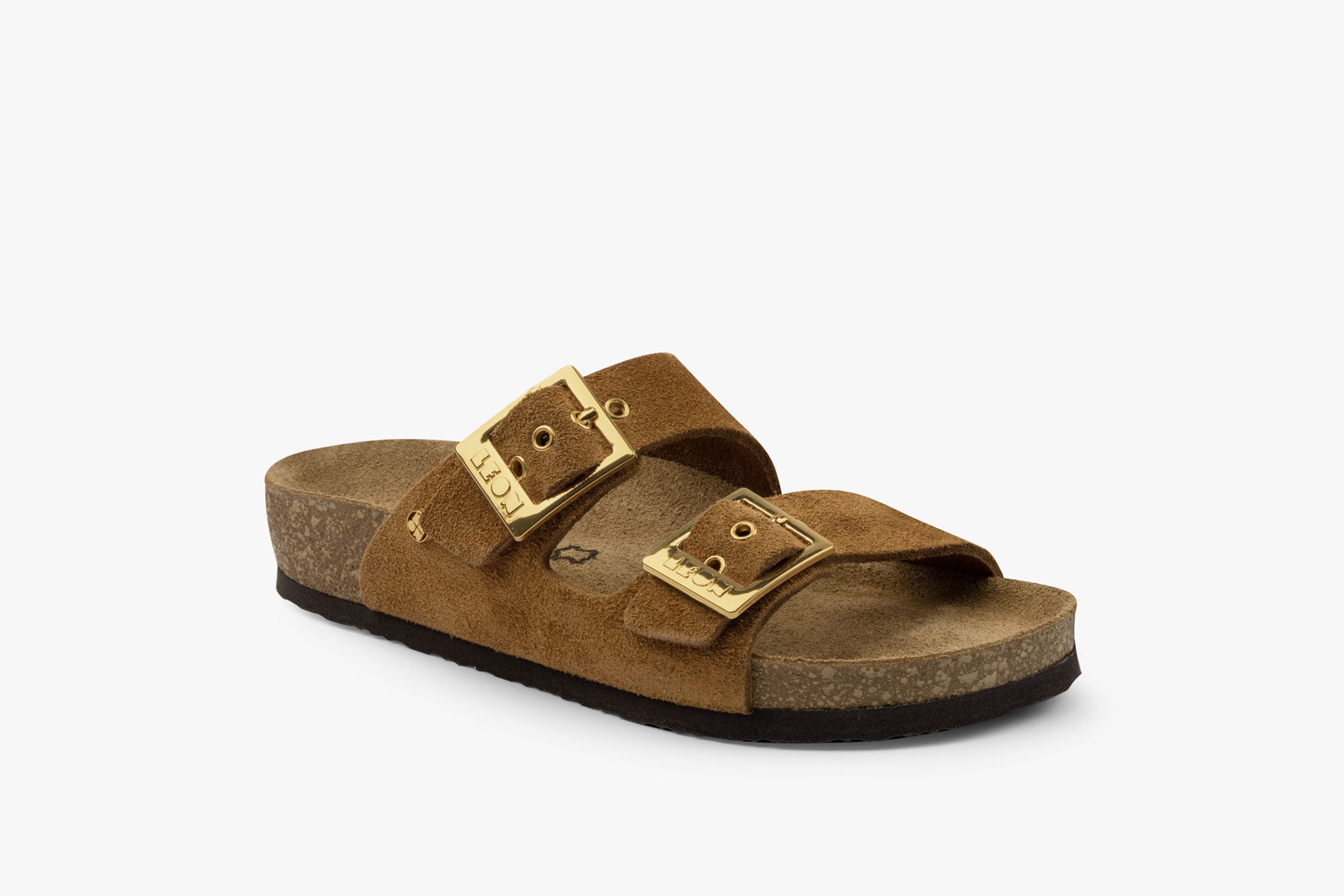 Orbita damsandal i mocka - cognac