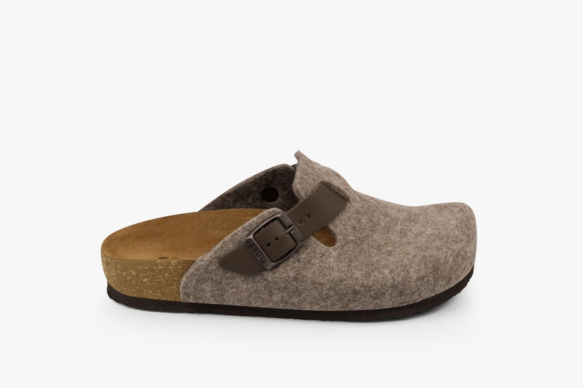 Dam Tofflor - Brun Ullfilt