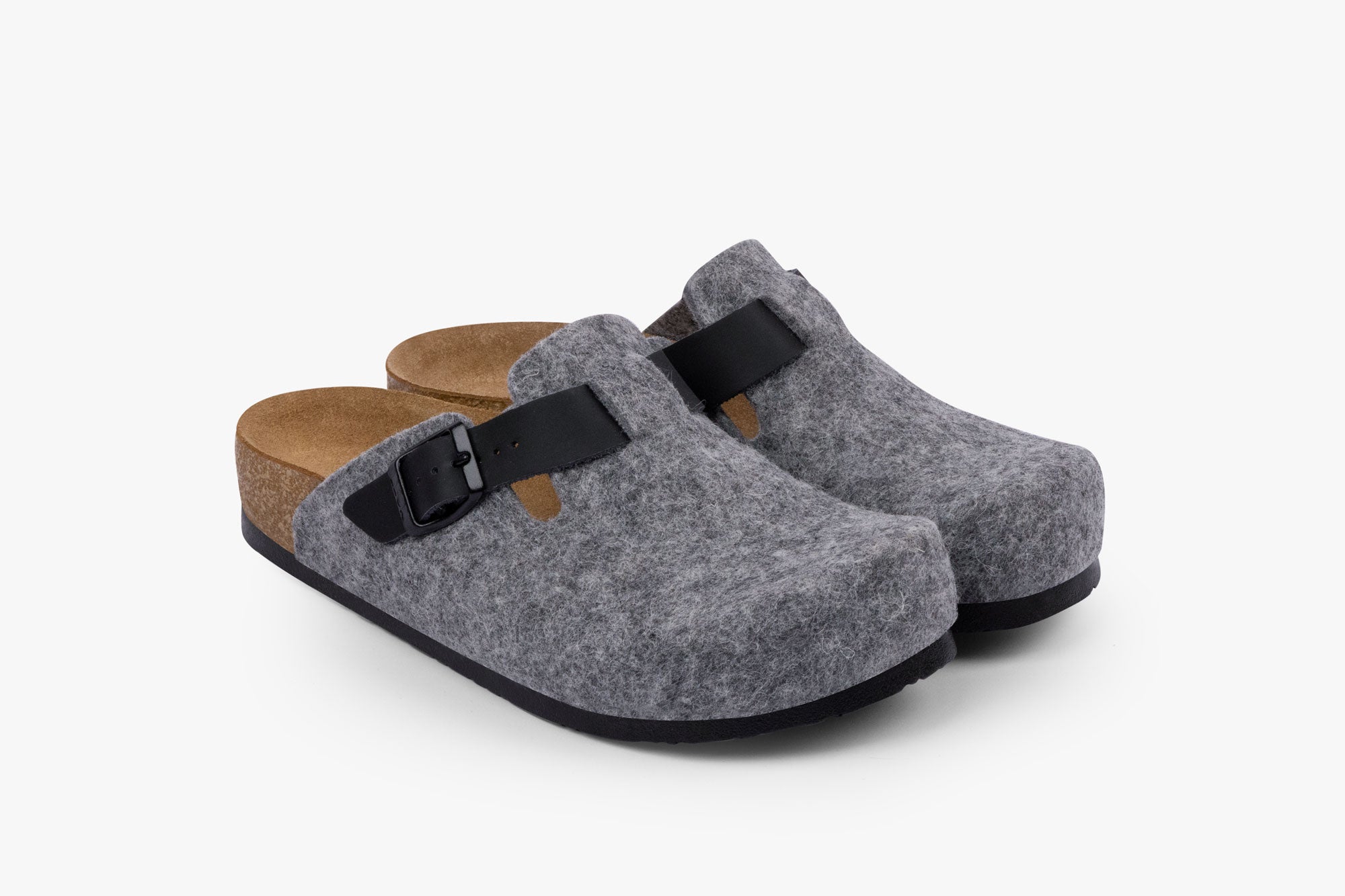 Dam Tofflor - Grå Ullfilt