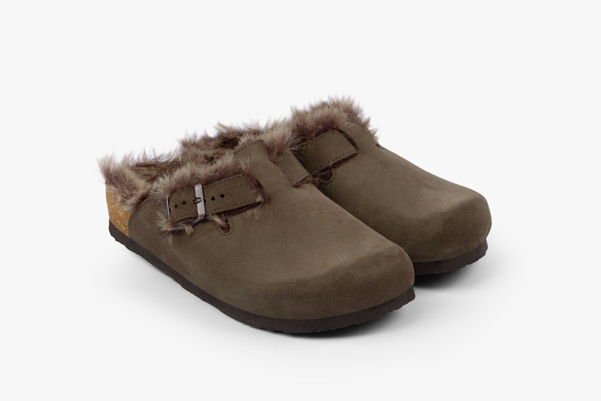 Pälsclogs - Brun