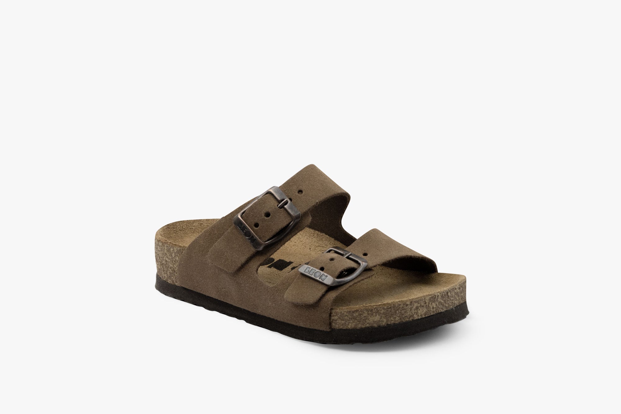 Nino barnsandal i mocka - brun