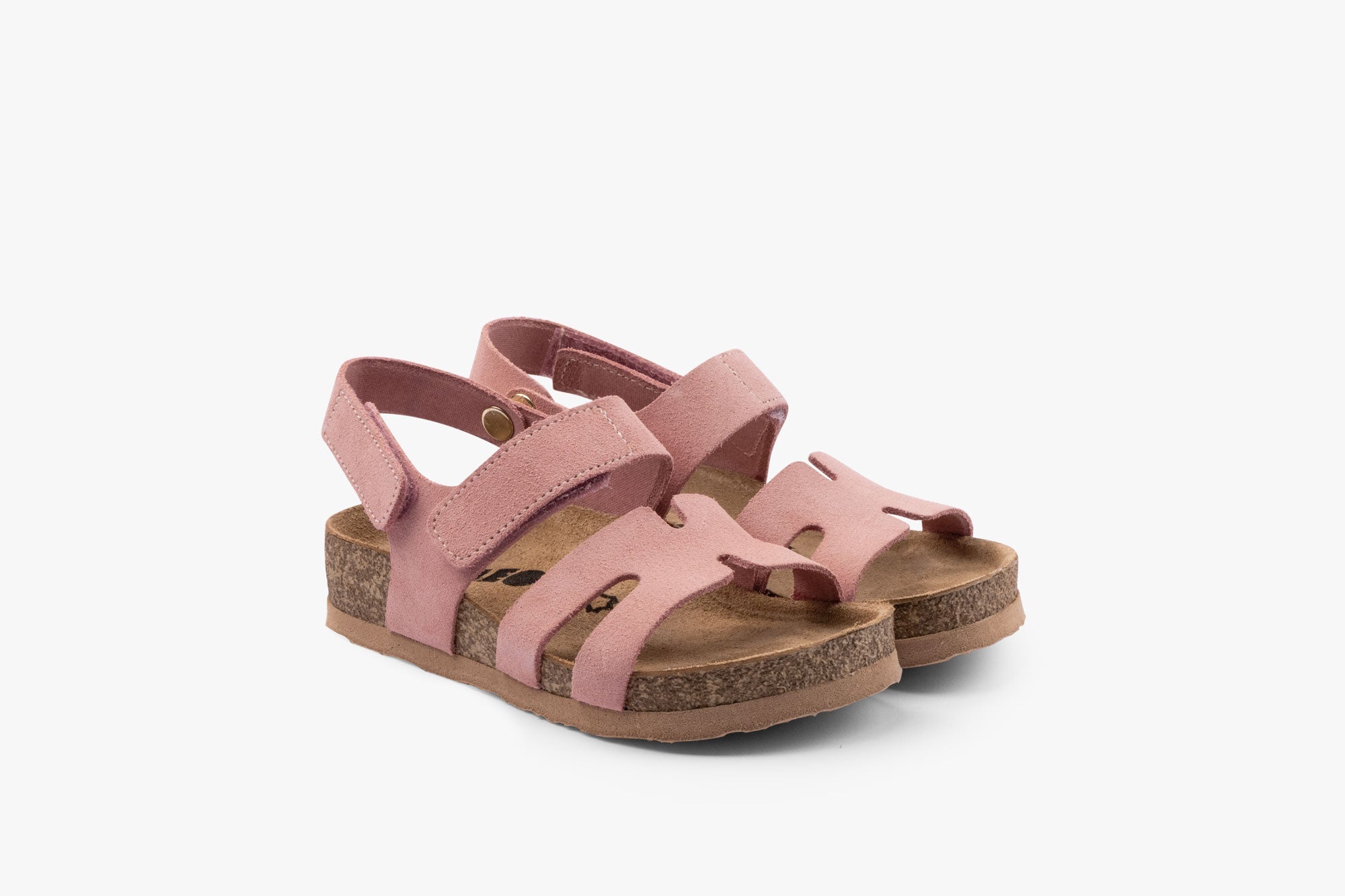 Stella II barnsandal i läder med hälrem - ljusrosa