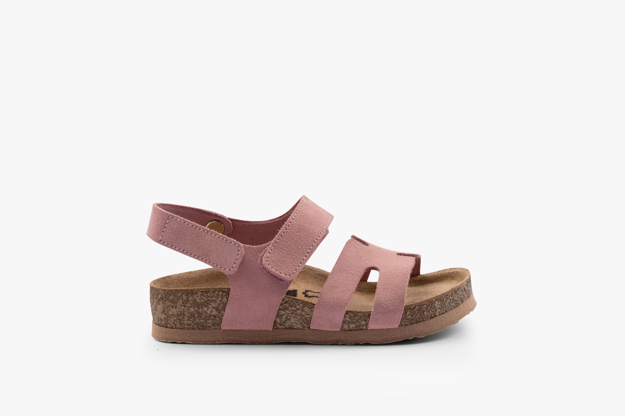 Stella II barnsandal i läder med hälrem - ljusrosa