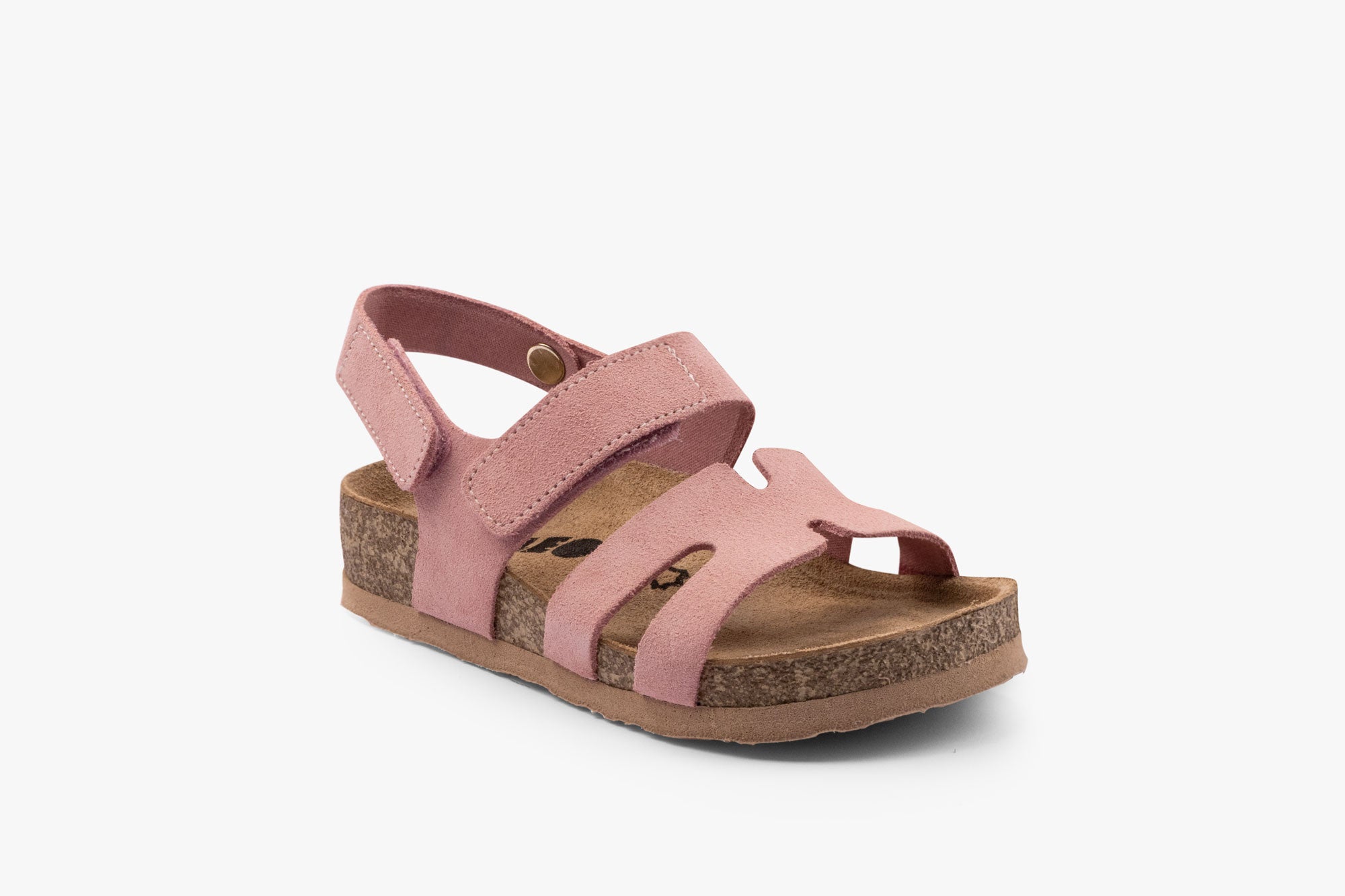 Stella II barnsandal i läder med hälrem - ljusrosa