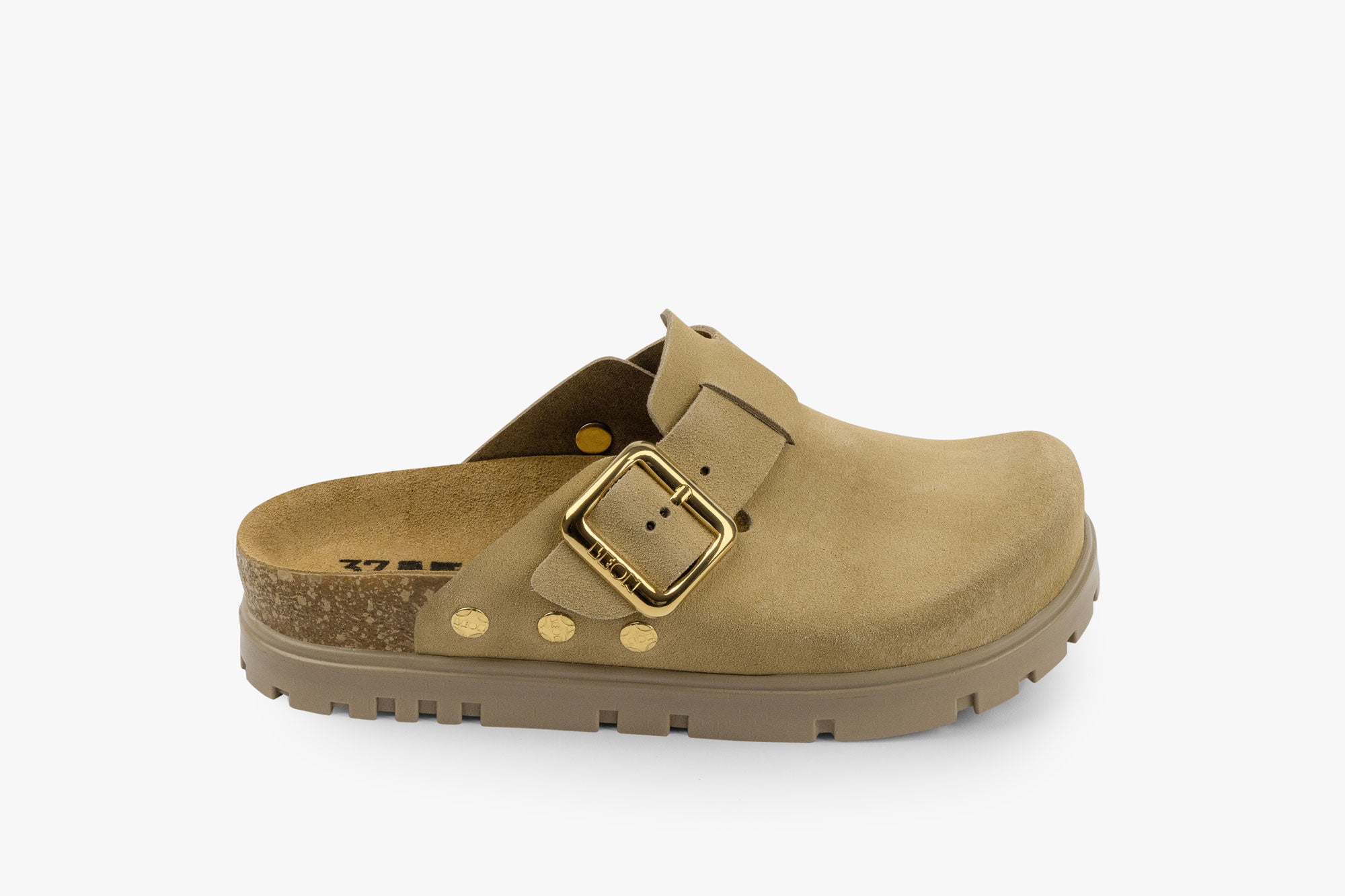 Andora II clogs i mocka för dam - beige