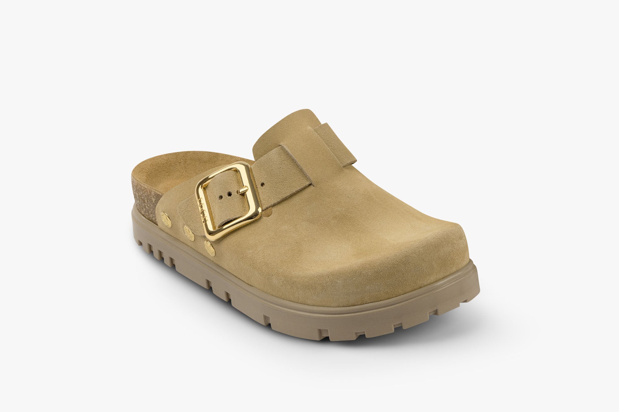 Andora II clogs i mocka för dam - beige
