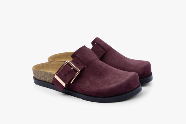 Aegis damclogs i mocka - bordeaux