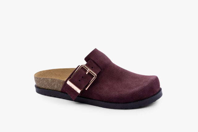 Aegis damclogs i mocka - bordeaux