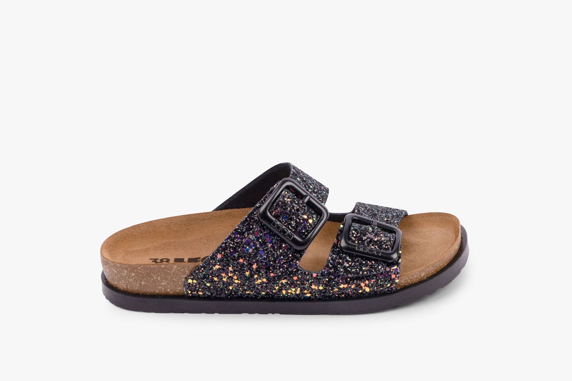 Siena II Sandaler - Svarta Paljetter