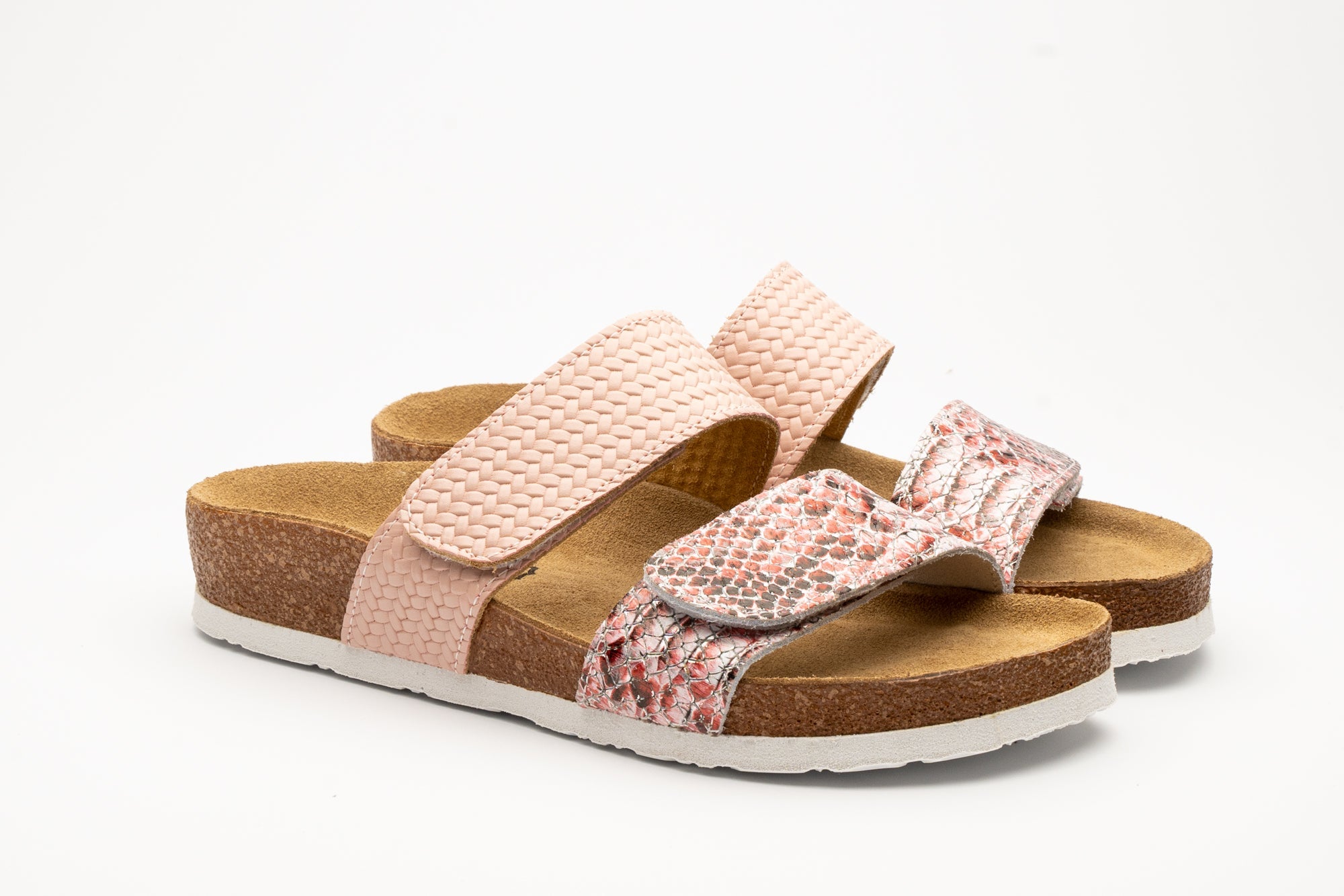 Atalanta Sandaler - Rosa Ormskinn