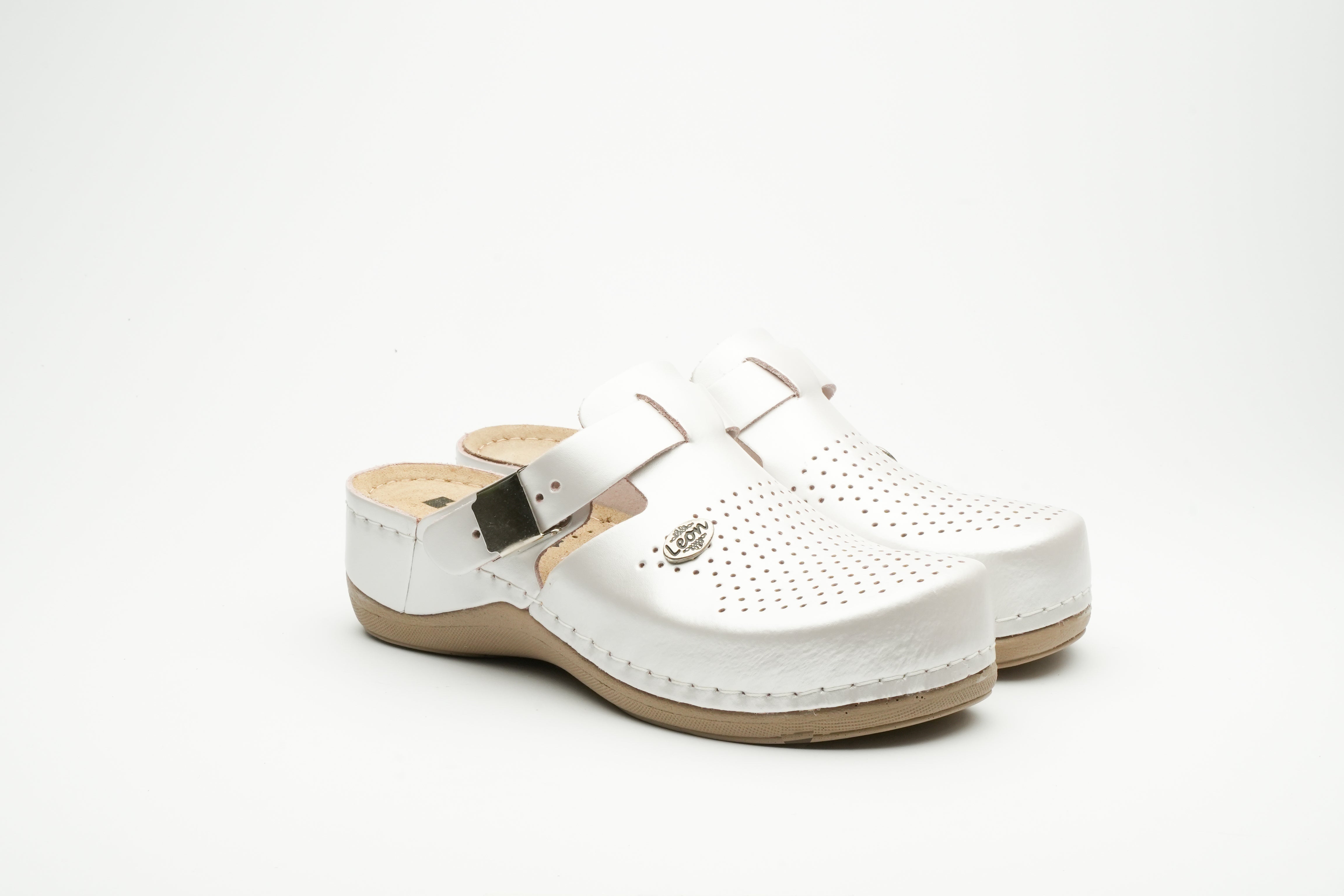 Lana Läder Clogs - Pärlemor