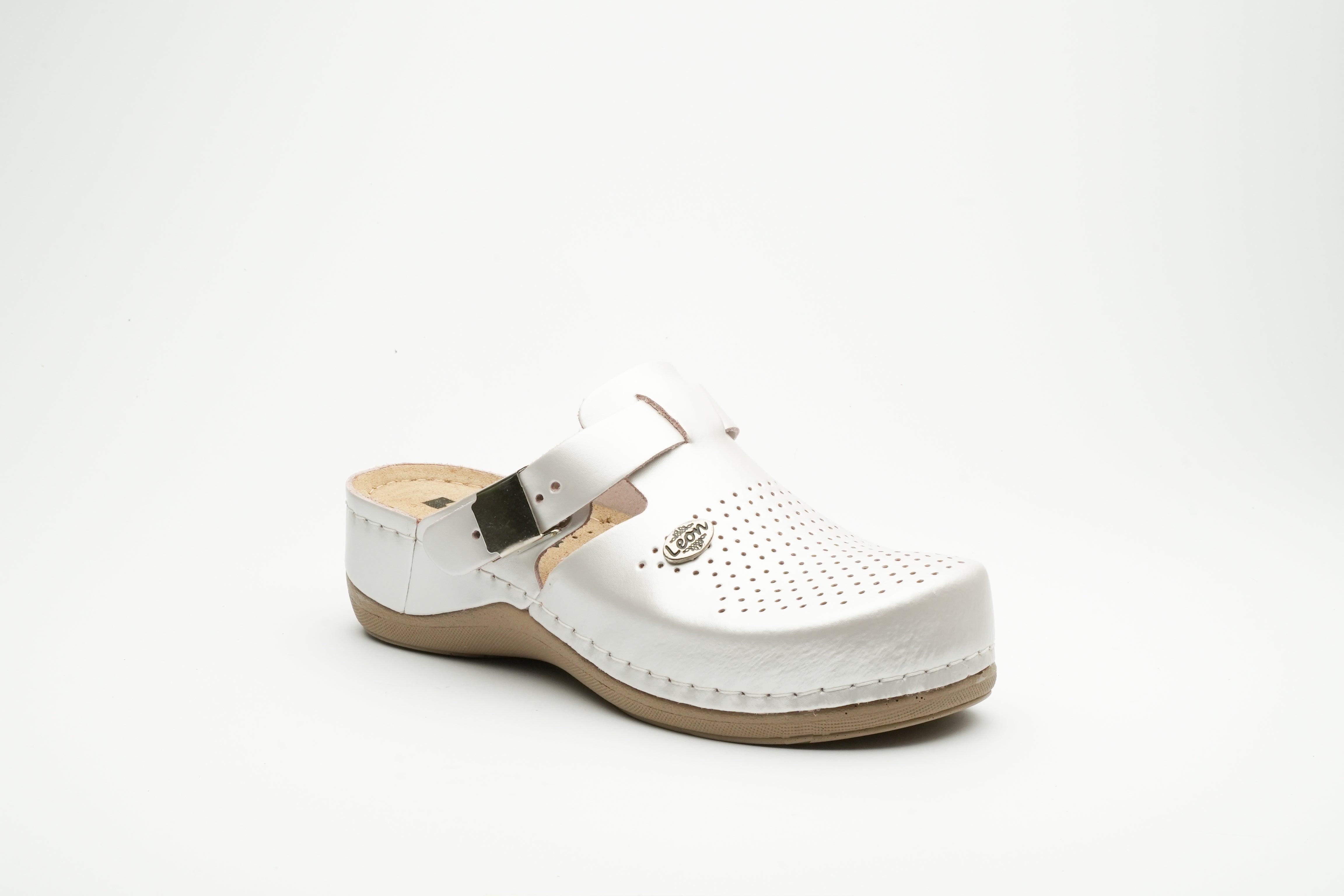 Lana Läder Clogs - Pärlemor