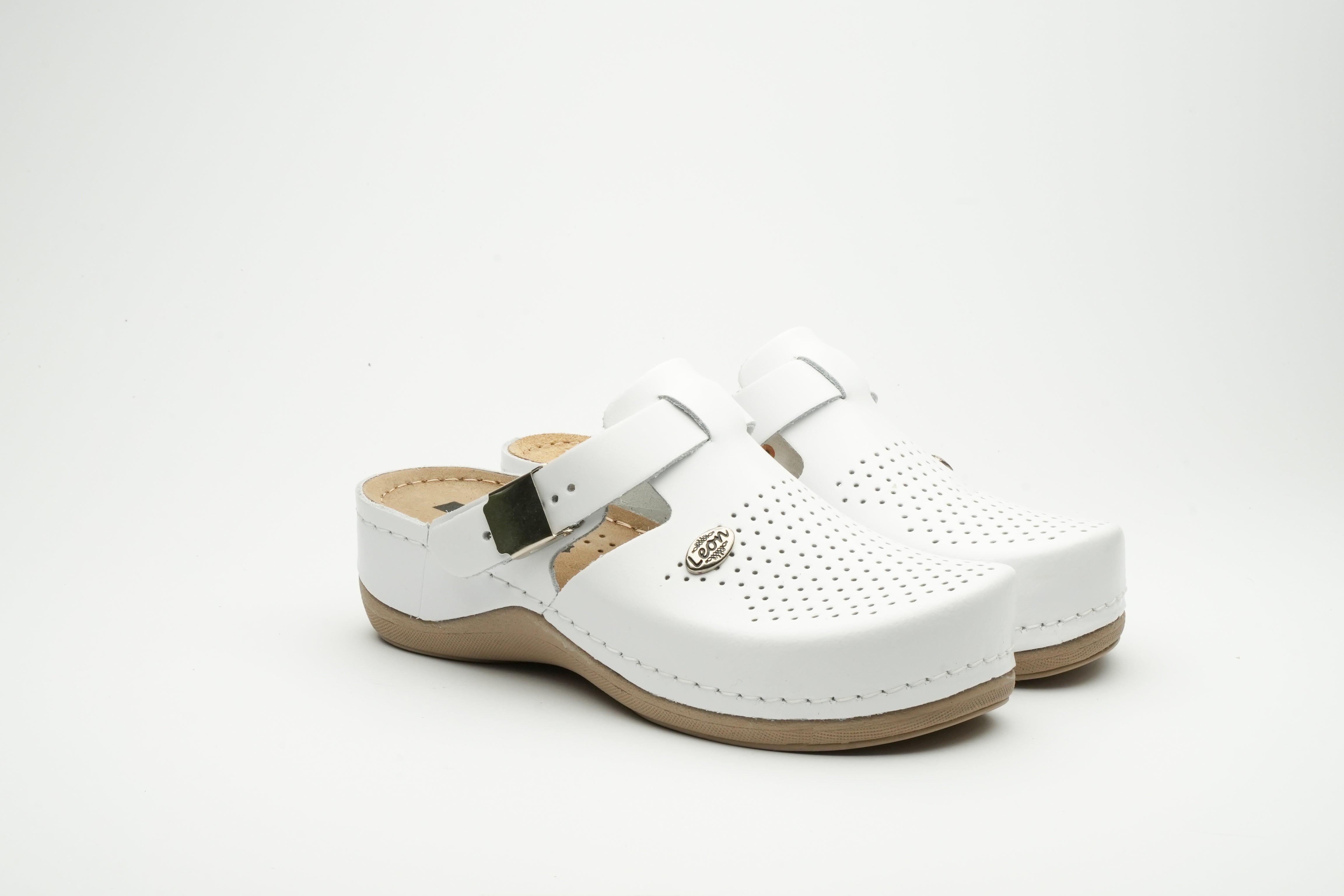 Lana Läder Clogs - Vit