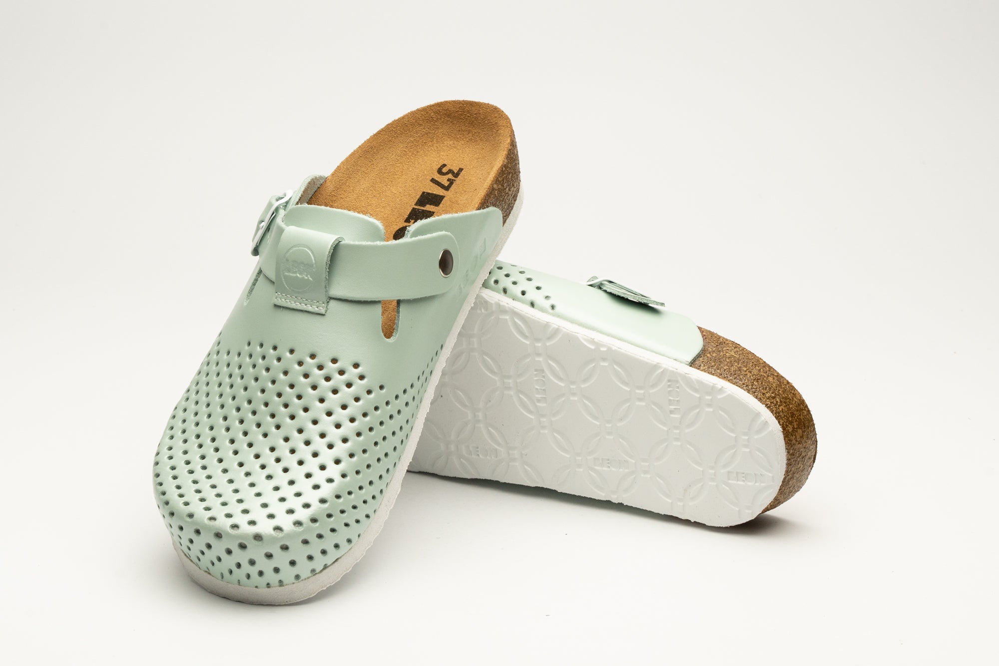 Edita Clogs - Pärlemorsgrön