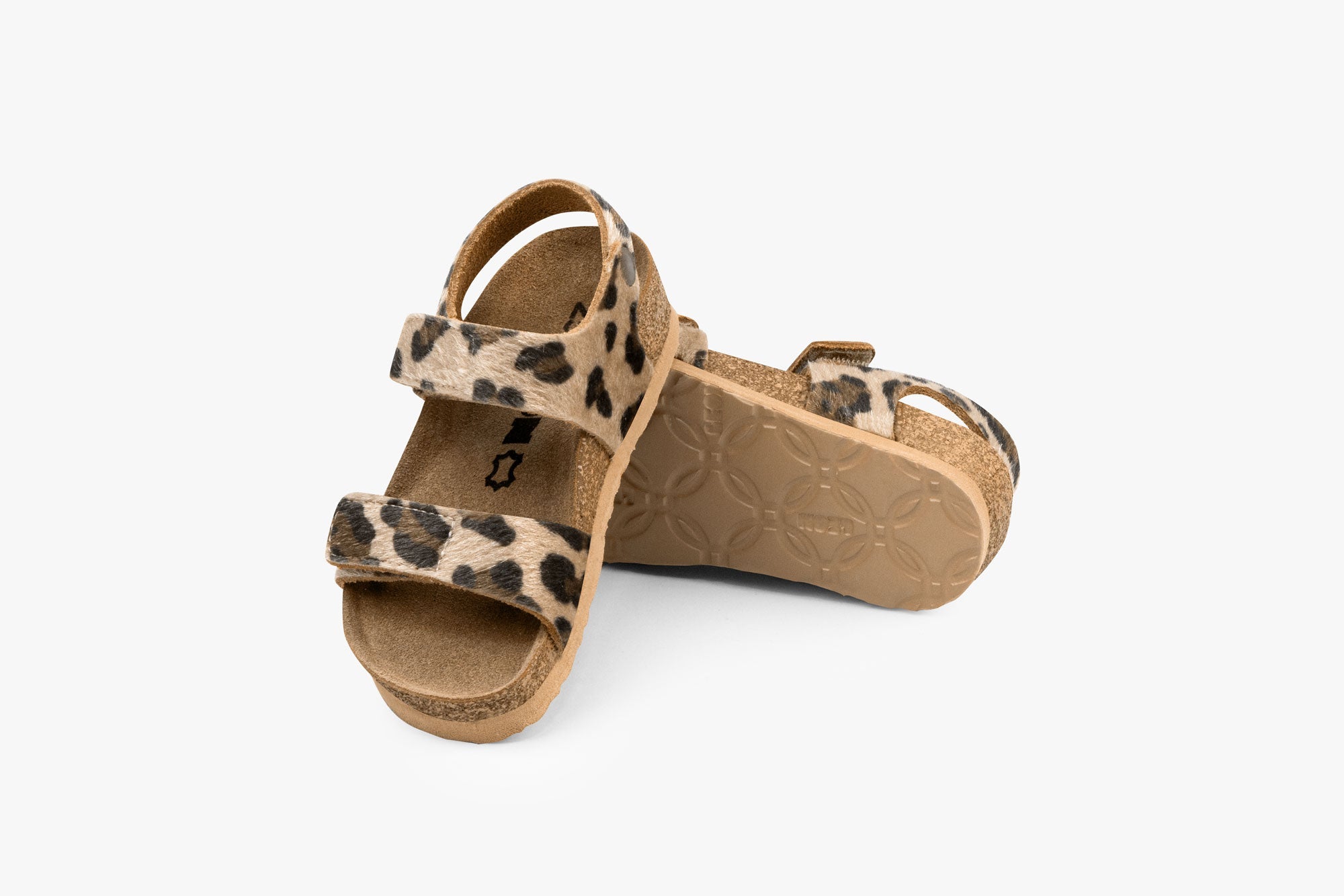 Kai läder sandaler för barn - leopard