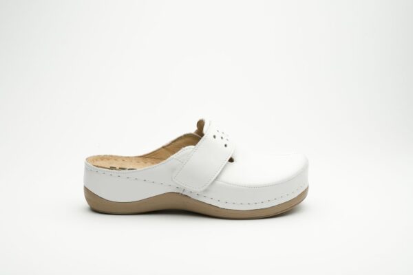 Lara Läder Clogs - Vit