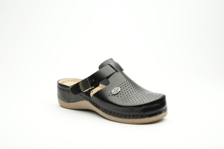 Lana Läder Clogs - Svart