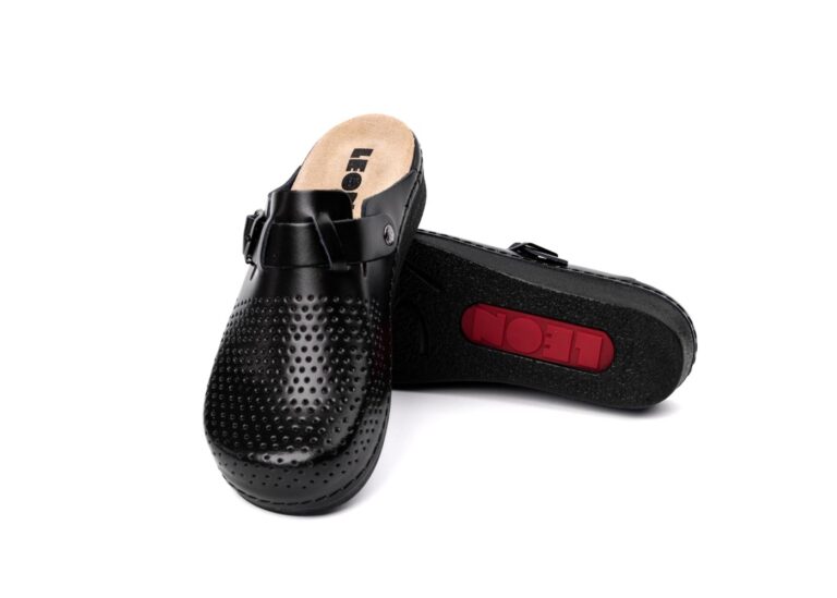 Nora IV Läder Clogs - Svart